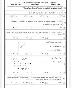 قبل دخول اللجنة.. 35 سؤالًا بالإجابات لمراجعة الإحصاء للثانوية العامة 2026 2 مراجعة الإحصاء للثانوية