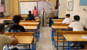 IMG 7005 امتحانات الدور الثاني للإعدادية تعليم السويس: انتظام امتحانات الدور الثاني للإعدادية دون معوقات موقع في الجامعة