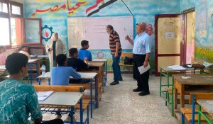 IMG 7007 امتحانات الدور الثاني للإعدادية تعليم السويس: انتظام امتحانات الدور الثاني للإعدادية دون معوقات موقع في الجامعة