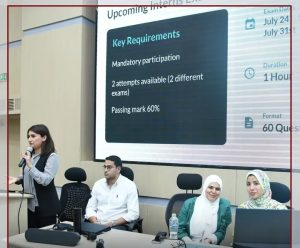 IMG ٢٠٢٦٠٧١٥ ١٧٣٩٠٤ مستشفيات جامعة عين شمس تطلق مبادرة لتدريب أطباء مستشفيات جامعة عين شمس تطلق مبادرة لتدريب أطباء الامتياز عبر منصة AMBOSS العالمية موقع في الجامعة