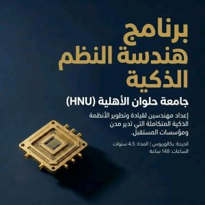 جامعة حلوان الأهلية تقدم برنامج هندسة النظم الذكية