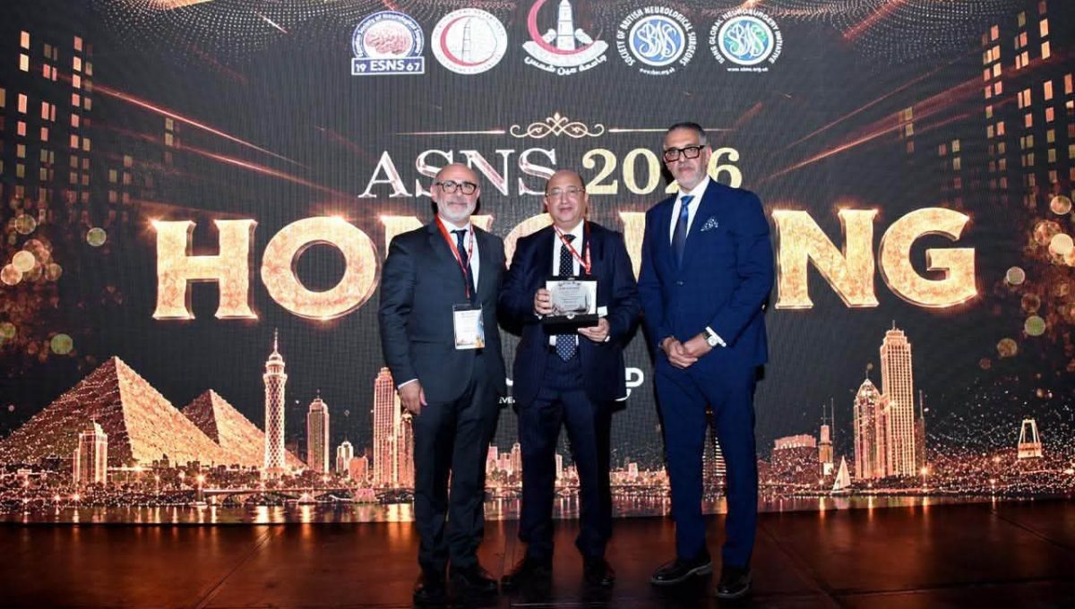 FB IMG 1785607210868 جامعة عين شمس تطلق المؤتمر الدولي لجراحة المخ جامعة عين شمس تطلق المؤتمر الدولي لجراحة المخ والأعصاب 2026 بمشاركة خبراء عالميين وشراكة بريطانية موقع في الجامعة