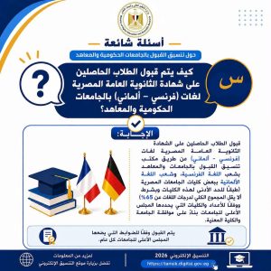 FB IMG 1786442257041 تنسيق المرحلة الثانية 2026 تنسيق المرحلة الثانية 2026.. التعليم العالي تطلق أدلة إرشادية لتسجيل الرغبات وتجنب أخطاء التنسيق موقع في الجامعة