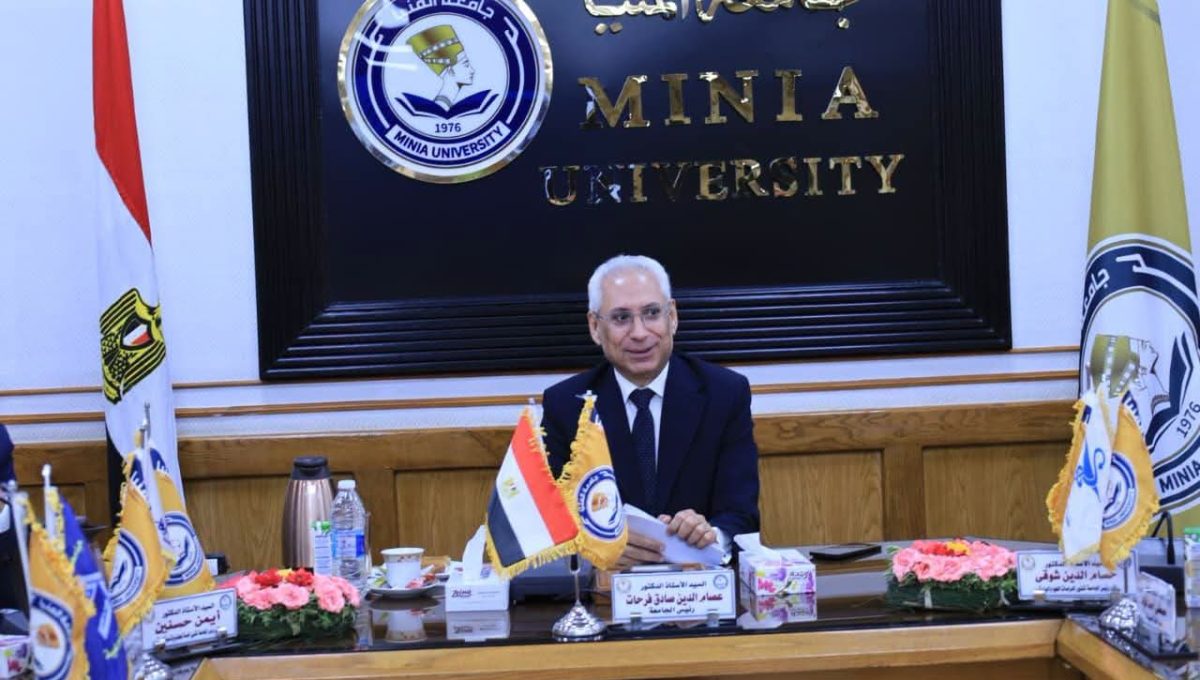 FB IMG 1787682113921 جامعة المنيا رئيس جامعة المنيا: صرف 50 مليون جنيه مستحقات التقادم الخمسي لأعضاء هيئة التدريس والكادر الطبي موقع في الجامعة