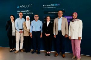 FB IMG 1787854688965 مستشفيات جامعة عين شمس تعتمد منصة أمبوس لأول مرة في مصر وإفريقيا.. مستشفيات جامعة عين شمس تعتمد منصة «أمبوس» للذكاء الاصطناعي الطبي موقع في الجامعة