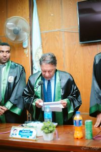 IMG 20260816 WA0038 باحثة باحثة بإعلام سوهاج تحصل على الماجستير بامتياز عن تغطية الصحافة العربية للعدوان على غزة موقع في الجامعة