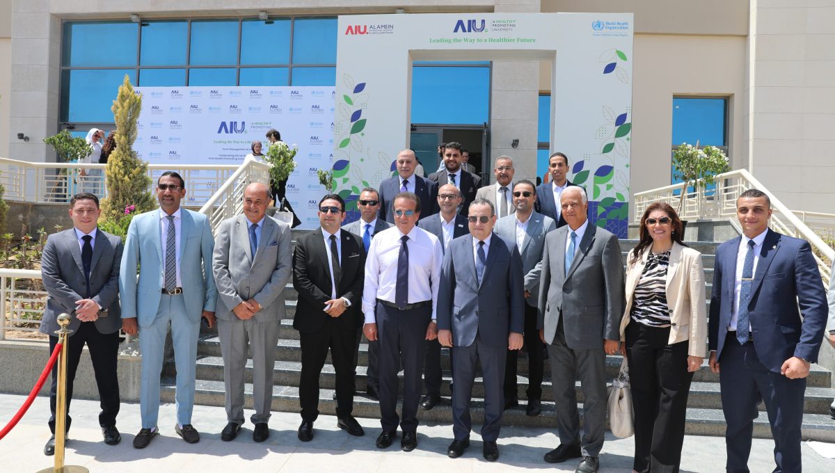 IMG 20260827 WA0145 الصحة والتعليم العالي يشهدان إنجاز جامعة العلمين وزيرا الصحة والتعليم العالي يشهدان إنجاز جامعة العلمين الدولية.. أول جامعة معززة للصحة في مصر وإفريقيا موقع في الجامعة