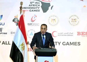 مدبولي من افتتاح ألعاب الجامعات الأفريقية