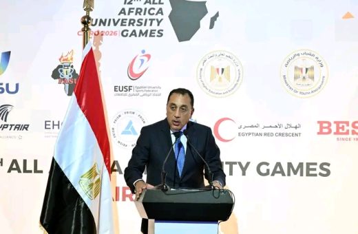 مدبولي من افتتاح ألعاب الجامعات الأفريقية
