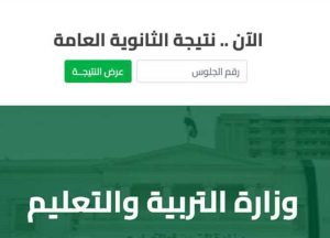 رابط الحصول على نتيجة الثانوية العامة الدور الثاني