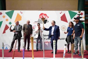 6718eb22 cd31 40c5 8d8b f1e97616081b الجامعة الأمريكية شعلة الألعاب الإفريقية تصل الجامعة الأمريكية.. 2000 طالب في منافسات كبرى بالقاهرة موقع في الجامعة
