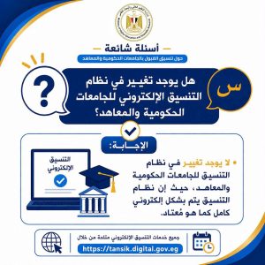 FB IMG 1788437223082 تنسيق المرحلة الثالثة 2026 التعليم العالي توضح قواعد تنسيق المرحلة الثالثة 2026.. 18 سؤالًا وإجابة لطلاب الثانوية العامة موقع في الجامعة