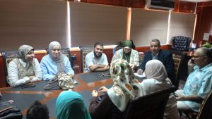 معهد الدراسات والبحوث البيئية يناقش خطة التدريب وتطوير البرامج الأكاديمية