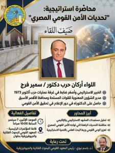 المعهد القومي للبحوث الفلكية يستضيف اللواء سمير فرج في محاضرة حول الأمن القومي المصري 3 المعهد القومي للبحوث الفلكية يستضيف اللواء سمير فرج