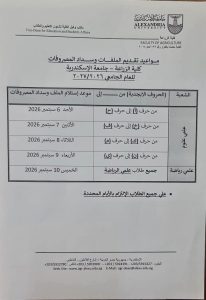 أوراق ورابط التقديم لطلاب الثانوية الجدد بزراعة جامعة الإسكندرية.. شرط خاص للذكور