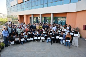 IMG 20260903 WA0059 الجامعتان الألمانية بالقاهرة والدولية بحضور وزيرة التنمية المحلية ومحافظين.. الجامعتان الألمانية بالقاهرة والدولية تقدمان 79 منحة لأوائل الثانوية  موقع في الجامعة