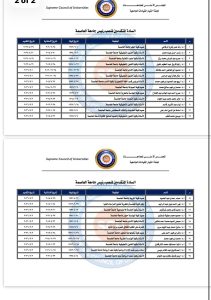 رئاسة جامعة العاصمة 2026