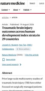 جامعة عين شمس تشارك في دراسة دولية كبرى لإصابات الدماغ الرضّية منشورة في «Nature Medicine» 3 IMG 20260904 WA0019 جامعة عين شمس جامعة عين شمس تشارك في دراسة دولية كبرى لإصابات الدماغ الرضّية منشورة في «Nature Medicine» موقع في الجامعة