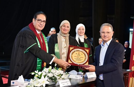 IMG 20260905 WA0101 جامعة القاهرة جامعة القاهرة تكرم شريف عامر خلال حفل تخرج دفعة 2026.. صور موقع في الجامعة