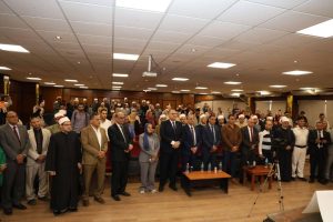IMG 20260905 WA0155 وزير الأوقاف وزير الأوقاف يناقش رسالة دكتوراه بجامعة طنطا حول التحول الرقمي وتحسين بيئة العمل موقع في الجامعة