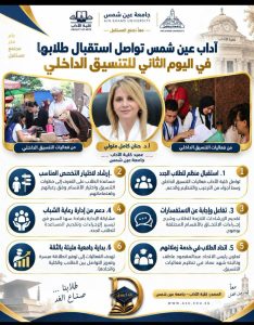 آداب عين شمس تستقبل طلابها الجدد في اليوم الثاني