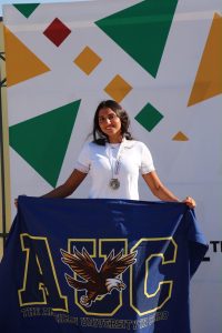 IMG 20260913 WA0150 طلاب الجامعة الأمريكية بالقاهرة يحصدون 42 ميدالية طلاب الجامعة الأمريكية بالقاهرة يحصدون 42 ميدالية في دورة الألعاب الإفريقية للجامعات موقع في الجامعة