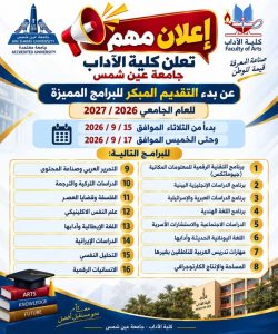 قرار وزاري يفتح مسارات جديدة للدراسات العليا بآداب عين شمس