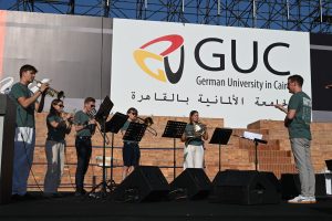 IMG 20260928 WA0196 الجامعة الألمانية بالقاهرة بمشاركة 3 فرق موسيقية.. الجامعة الألمانية بالقاهرة تحول الفن إلى جسر للتواصل بين مصر وألمانيا موقع في الجامعة
