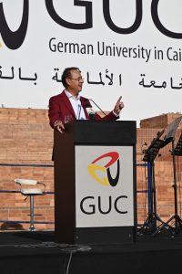 IMG 20260928 WA0198 الجامعة الألمانية بالقاهرة بمشاركة 3 فرق موسيقية.. الجامعة الألمانية بالقاهرة تحول الفن إلى جسر للتواصل بين مصر وألمانيا موقع في الجامعة