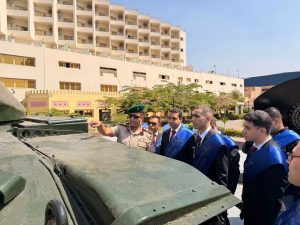 IMG 3929 بانوراما حرب أكتوبر بانوراما حرب أكتوبر تستقبل وفدًا من طلاب جامعة الإسكندرية موقع في الجامعة