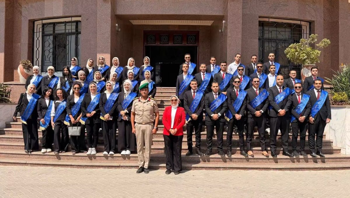 IMG 3931 بانوراما حرب أكتوبر بانوراما حرب أكتوبر تستقبل وفدًا من طلاب جامعة الإسكندرية موقع في الجامعة