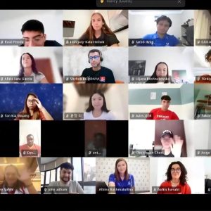 IMG 4084 الجامعة المصرية للتعلم الإلكتروني طالبان من الجامعة المصرية للتعلم الإلكتروني يمثلان مصر في برنامج سفراء الاتحاد الدولي للرياضة الجامعية FISU موقع في الجامعة