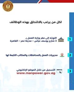 1791552998870 وزارة العمل تعلن عن 2539 وظيفة جديدة في 11 محافظة وزارة العمل تعلن عن 2539 وظيفة جديدة في 11 محافظة.. وهذه طرق التقديم موقع في الجامعة