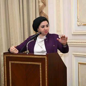 النائبة أميرة صابر، عضو مجلس الشيوخ