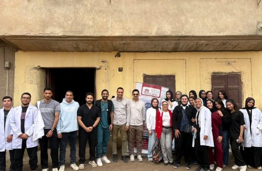 الجامعة المصرية الصينية تنظم قافلة تنموية بقرية العجمي في الشرقية