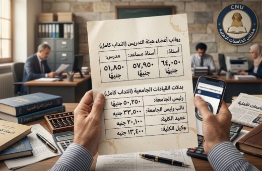 2cefdff0 0596 4e44 a890 7dfa31e52996 رواتب الجامعات الأهلية رواتب أعضاء هيئة التدريس المنتدبين انتداب كامل بالجامعات الأهلية موقع في الجامعة
