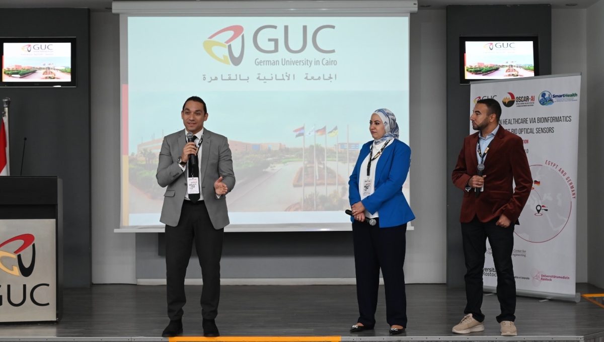 4e368b5e 510d 4489 a332 992b4615d069 الجامعة الألمانية بالقاهرة الجامعة الألمانية بالقاهرة وجامعة روستوك تبحثان أحدث تطبيقات الذكاء الاصطناعي في الطب موقع في الجامعة