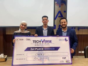 FB IMG 1792668579437 جامعة المنصورة تكتسح هاكاثون Techverse جامعة المنصورة تكتسح هاكاثون «Techverse».. المركز الأول للبرمجة التعليمية والثاني لابتكار طبي ذكي موقع في الجامعة