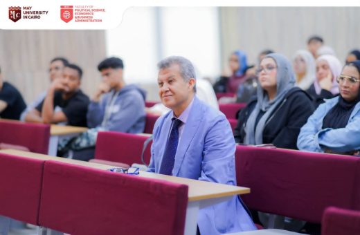 FB IMG 1793113051815 جامعة مايو بالقاهرة جامعة مايو بالقاهرة تنظم ندوة لتعريف الطلاب بمهارات بناء العلامة الشخصية والتطوير المهني| صور موقع في الجامعة