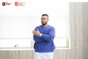 FB IMG 1793113063791 جامعة مايو بالقاهرة جامعة مايو بالقاهرة تنظم ندوة لتعريف الطلاب بمهارات بناء العلامة الشخصية والتطوير المهني| صور موقع في الجامعة