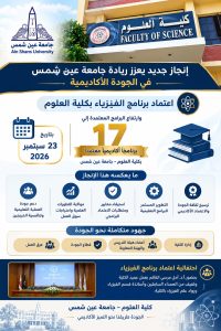 IMG 20261002 WA0081 اعتماد برنامج الفيزياء بعلوم عين شمس اعتماد برنامج الفيزياء بعلوم عين شمس.. 17 برنامجًا أكاديميًا تواكب معايير الجودة وسوق العمل موقع في الجامعة