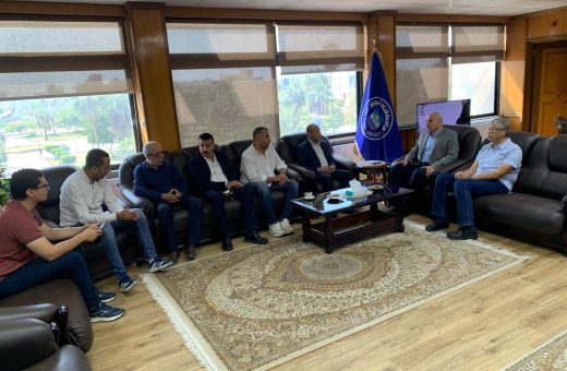 وفد الألعاب الأفريقية يتفقد منشآت جامعة قناة السويس