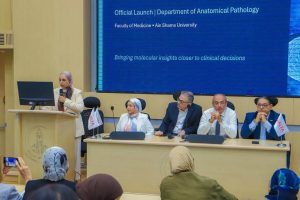 IMG 20261013 WA0068 جامعة عين شمس تفتتح وحدة جديدة لتشخيص الأورام جامعة عين شمس تفتتح وحدة جديدة لتشخيص الأورام جزيئيًا ودعم العلاج الموجّه موقع في الجامعة