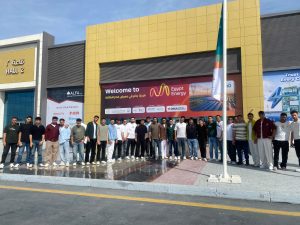 IMG 20261013 WA0134 طلاب جامعة الدلتا التكنولوجية من الطاقة الشمسية إلى الشبكات الذكية.. طلاب جامعة الدلتا التكنولوجية في قلب Egypt Energy 2026 موقع في الجامعة