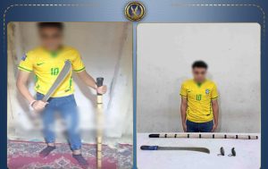 ضبط طالب بالبحيرة ظهر في فيديو يحمل أسلحة بيضاء مدونًا عليها عبارات خادشة للحياء
