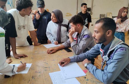 IMG 20261021 WA0074 جلال لمدة 6 أيام.. جامعة قناة السويس تنظم معسكرًا كشفيًا لتأهيل الطلاب الجدد موقع في الجامعة