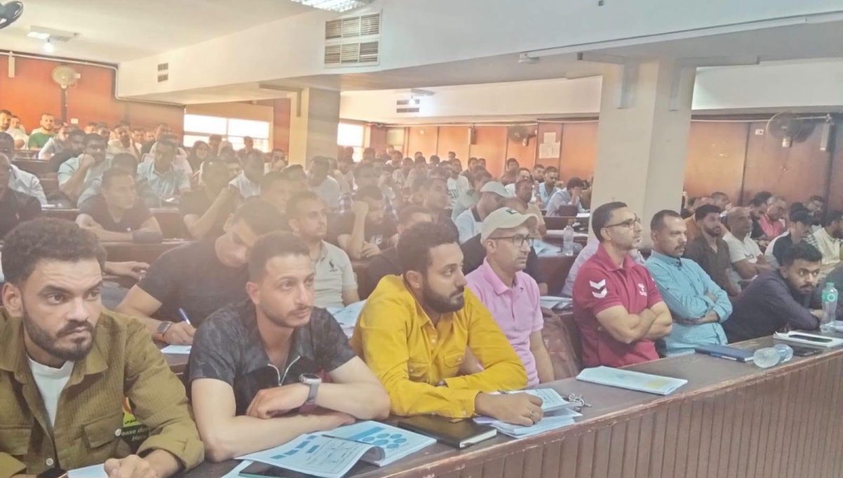 IMG 4722 جامعة مدينة السادات جامعة مدينة السادات تستقبل الدفعة الـ24 من دبلوم السلامة والصحة المهنية موقع في الجامعة