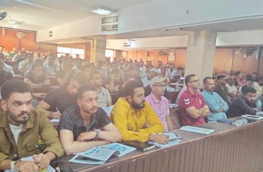 IMG 4722 رئيس جامعة القاهرة جامعة مدينة السادات تستقبل الدفعة الـ24 من دبلوم السلامة والصحة المهنية موقع في الجامعة