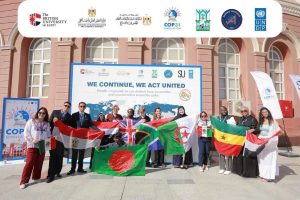 IMG 4947 طالبة بجامعة الأهرام الكندية تمثل مصر طالبة بجامعة الأهرام الكندية تمثل مصر في محاكاة مؤتمر المناخ COP31 موقع في الجامعة