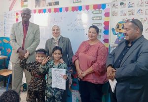 IMG 5237 مدير تعليم القاهرة مدير تعليم القاهرة في مدارس البساتين.. متابعة للفصول والسجلات واحتياجات المعلمين موقع في الجامعة